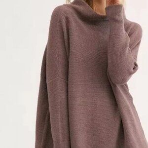 FREE PEOPLE-Ottoman Slouchy Tunic-NUTMEG-Cotton Blend-Size S-NEW WITH TAG